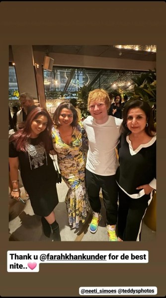 Ed Sheeran Farah Khan