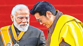 Narendra Modi, King Jigme Khesar Namgyel Wangchuck, Bhutan honour for PM Modi, Bhutan news, Order of the Druk Gyalpo, Indian express news, current affairs