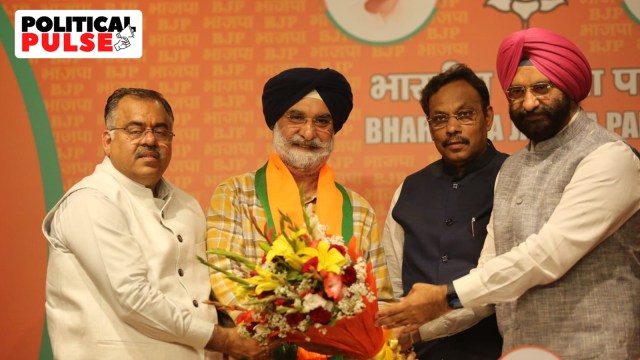 Former Indian Ambassador to the USA Taranjit Singh Sandhu joined the BJP in New Delhi on Tuesday. (Express photo by Tashi Tobgyal)