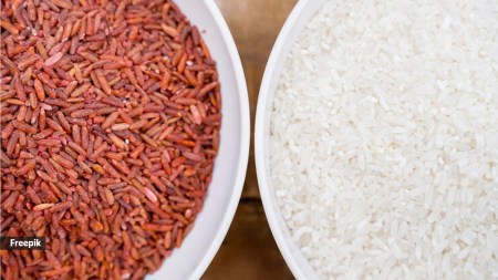 brown rice, white rice, rice, food, diet