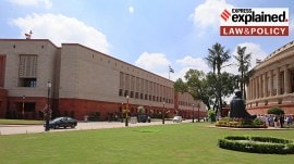 ch1787817 View of New and Old Parliament Building.