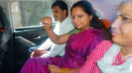 BRS leader K Kavitha produced to court