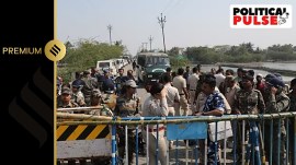 The Sandeshkhali agitation first started roughly a month after Shahjahan went missing, when women took out a march in the village raising allegations of sexual abuse by TMC leaders for years. (Express photo by Partha Paul)