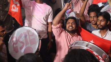 JNUSU polls results, JNUSU new president, JNU student issues, JNUSU new president agenda, Left panel sweeps JNUSU polls, JNUSU polls winners, Jawaharlal Nehru Student Union, BAPSA, AISA Dhananjay, Mohammed Sajid, Priyanshi Arya, JNUSU new post holders, JNUSU lal salaam, United Left Panel, indian express news