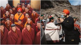 Diljit's posts showcase him embracing the local culture in Kinnaur.