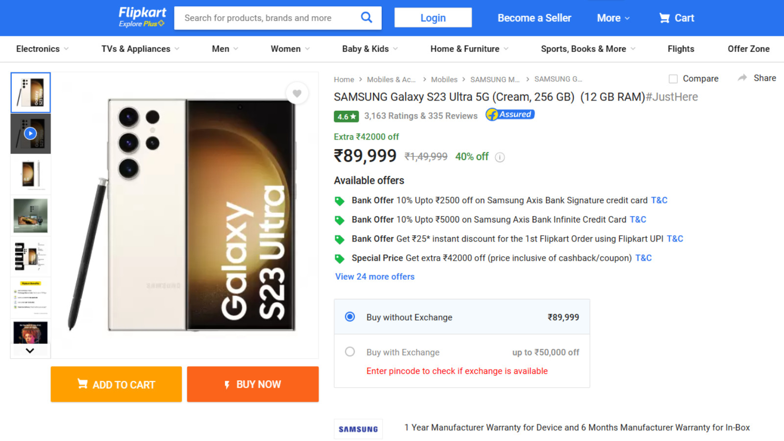 Galaxy S23 Ultra for Rs 89,999 on Flipkart: Decoding the new low price | Technology News