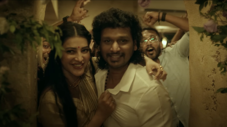Director Lokesh Kanagaraj and Shruti Haasan's Inimel video song, penned by Kamal Haasan, is out now