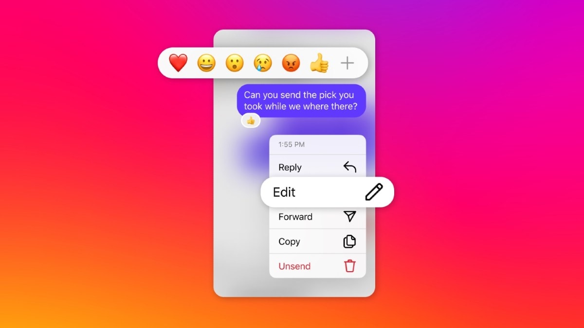 Instagram edit messages