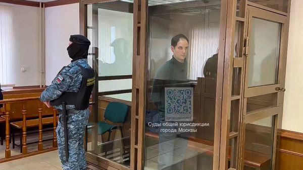 Wall Street Journal reporter Evan Gershkovich, who was arrested in March 2023 in the Urals city of Yekaterinburg on charges of espionage