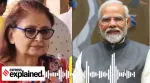 Screengrab from a video of the call between Amrita Roy, BJP's Krishnanagar candidate for Lok Sabha elections, and PM Modi, on ED.