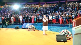 Narendra Modi, PM Narendra Modi, National Creators’ Awards, podcaster Raj Shamani, social media influencers, poll hacking, Indian express news, current affairs