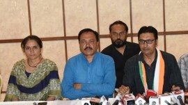 Gujarat Congress leaders in Rajkot Municipal Corporation