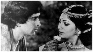 Shashi Kapoor and Simi Garewal in a still from their 1972 film Siddhartha