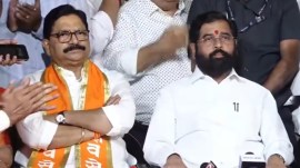 ravindra waikar with eknath shinde