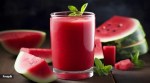 watermelon strawberry smoothie recipe, summer skincare smoothie, smoothie for glowing skin, beat the heat smoothie
