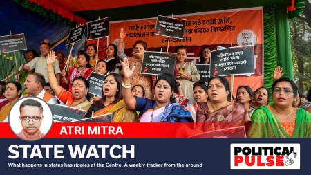 BJP dharna over Sandeshkhali incident in Kolkata