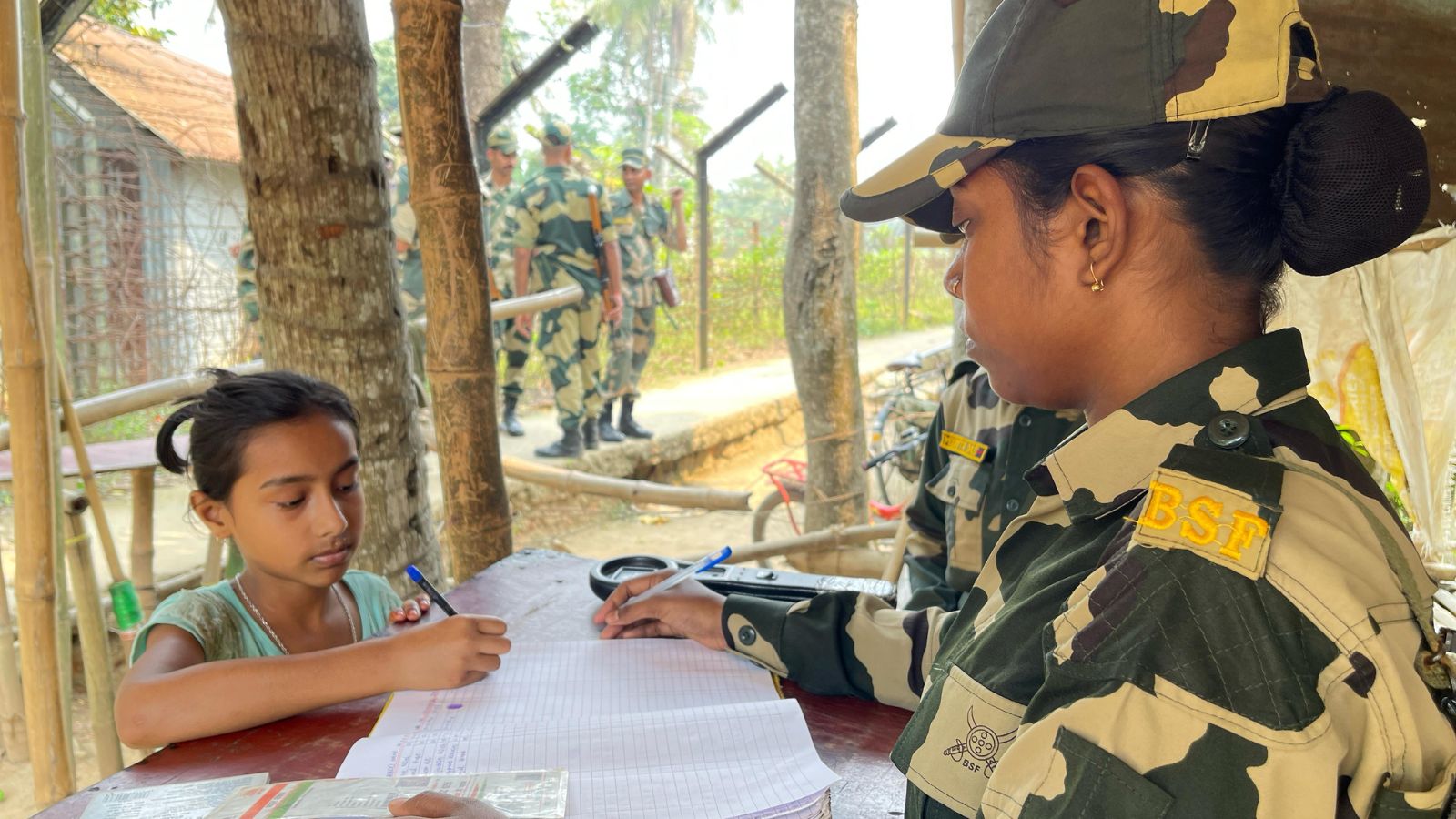 Indian children have to register themselves to enter as well. (Express photo)