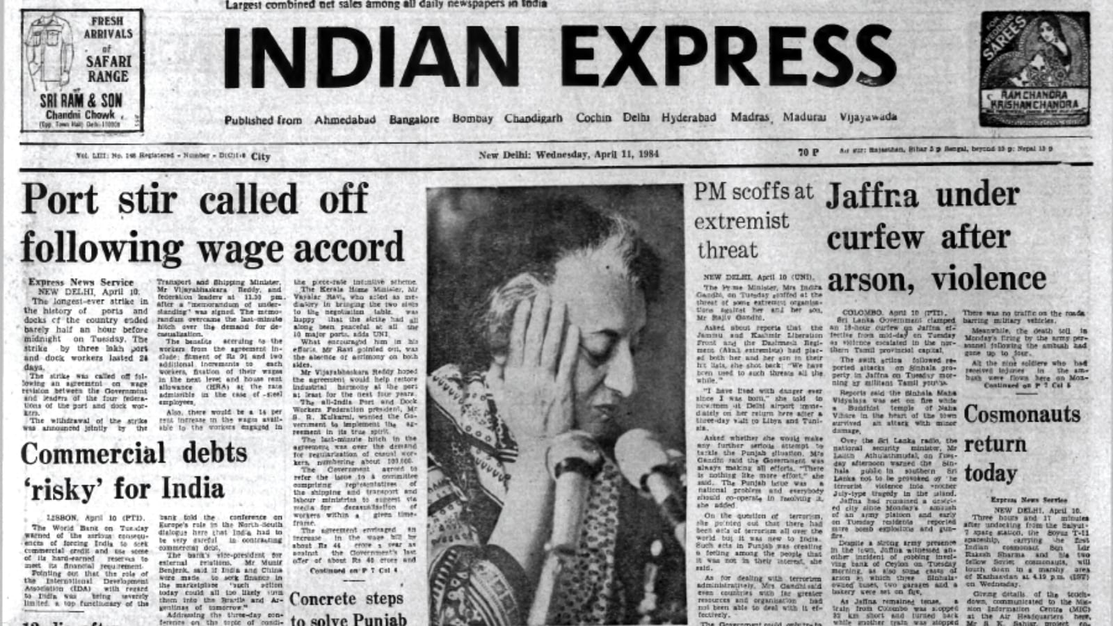 April 11, Forty Years Ago: Port and dock workers end longest-ever strike |  The Indian Express