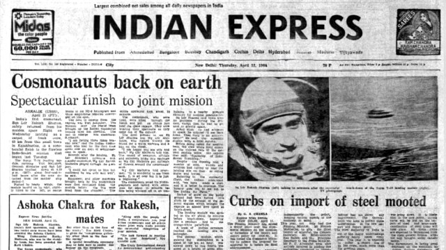 killed in Punjab by terrorists, Honour for Sharma, SL Naval Blockade, Three Dead In Punjab, President Chernenko, Forty Years Ago, editorial, Indian express, opinion news, indian express editorial