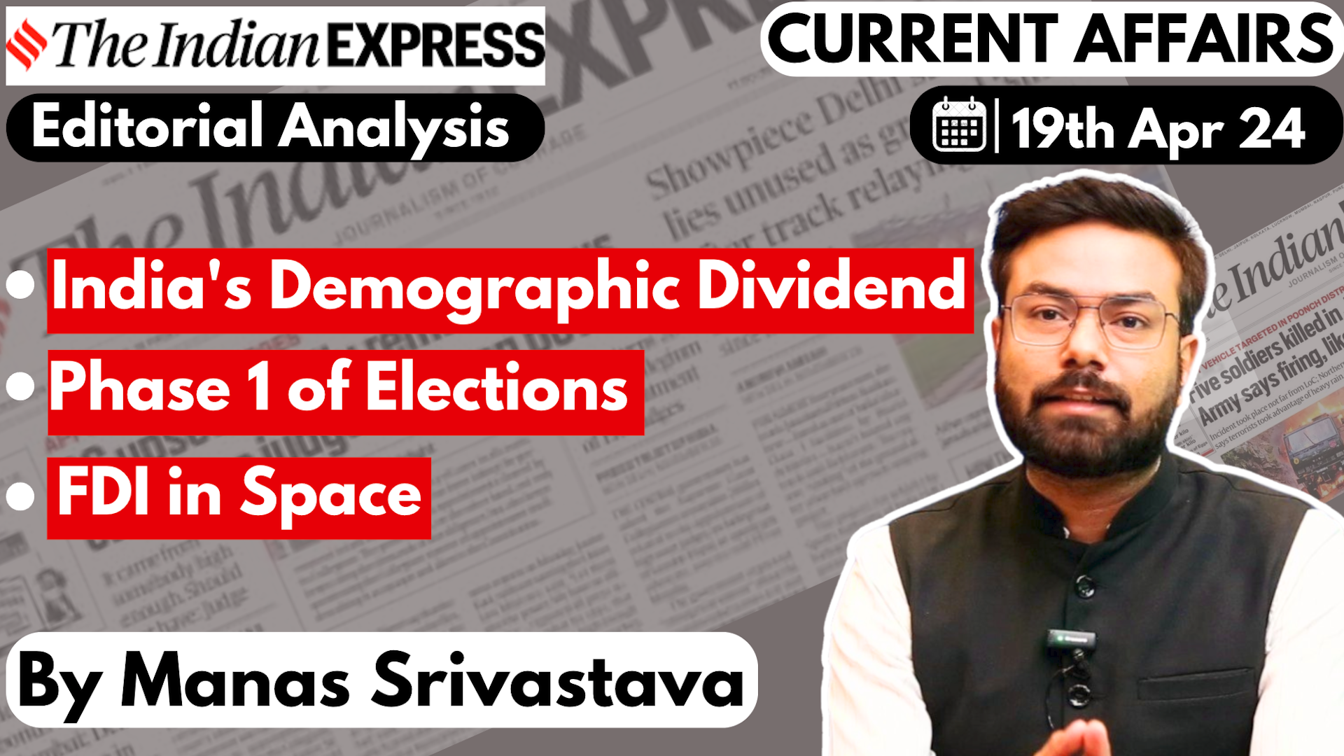 Indian express editorial analysis 19 april 2024 upsc current affairs ...