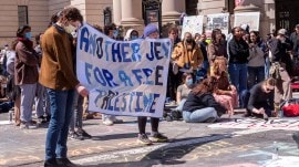 pro palestine protests in nyu, yale, columbia