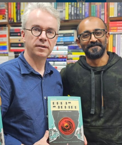 Laurent Daudet and Appupen at Midland Book Shop in New Delhi (Source: midlandbooksofficial/Instagram)