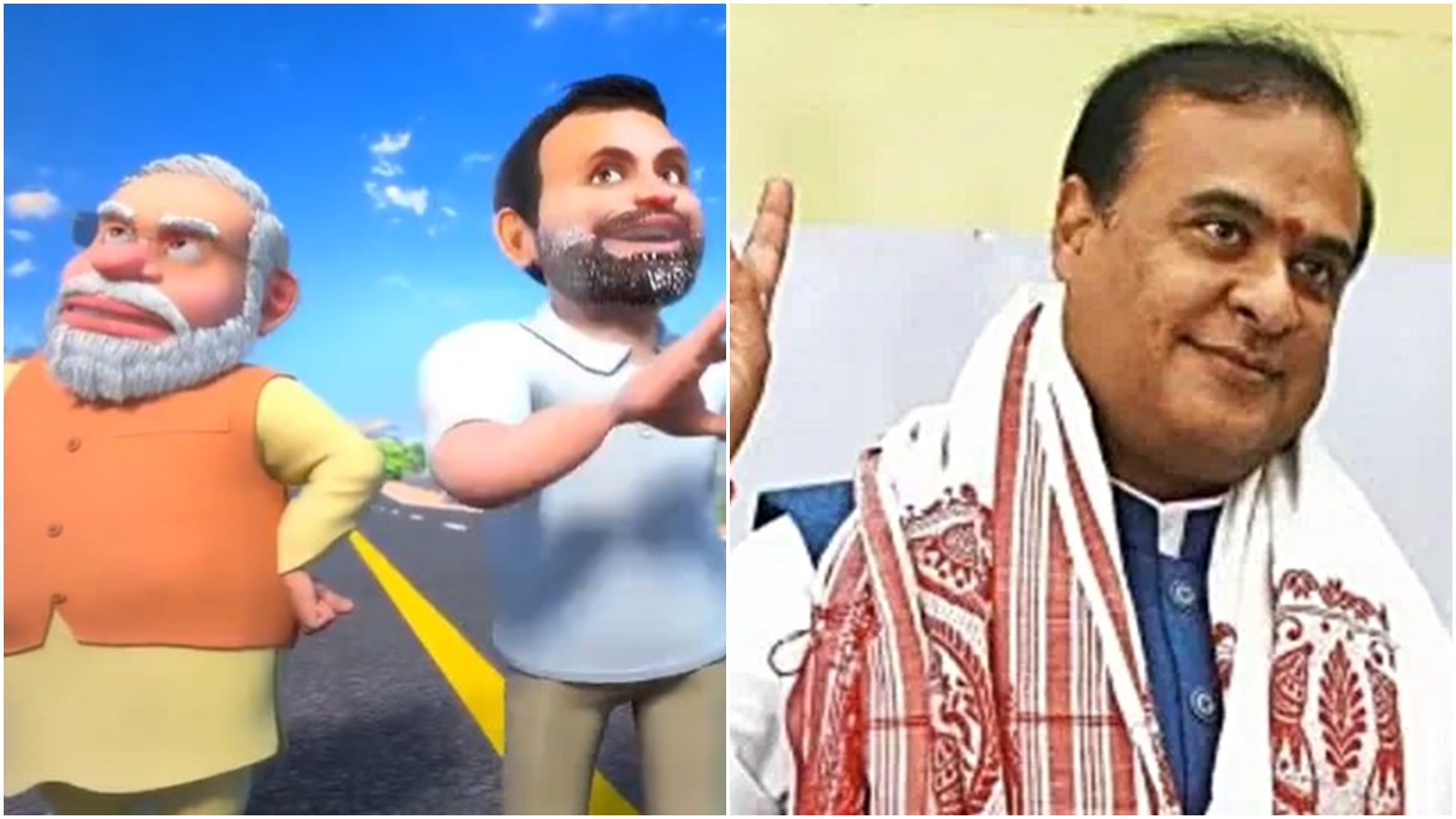Social Buzz: Modi vs Rahul animation battle, Himanta’s ‘Amul babies’ dig at Congress, and more | Elections News