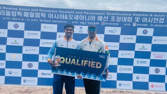 Rowing: Balraj Panwar qualifies for Paris 2024