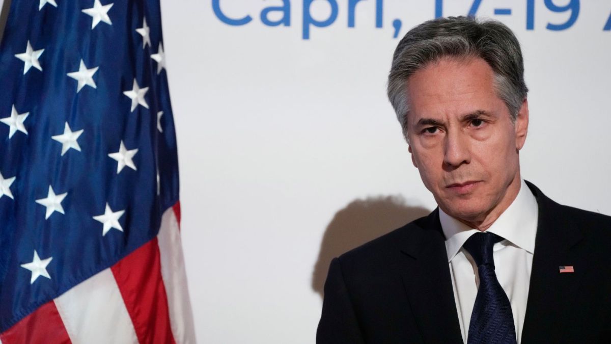 Antony Blinken, U.S. Secretary of State, Israeli attack on Iran, de-escalation, G7 foreign ministers meeting, Capri, Italy, tensions in the region, Isfahan, explosions, retaliation, shadow war, Middle East conflict