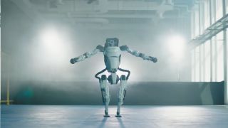 A screengrab from the farewell video for Boston Dynamics' Atlas robot.