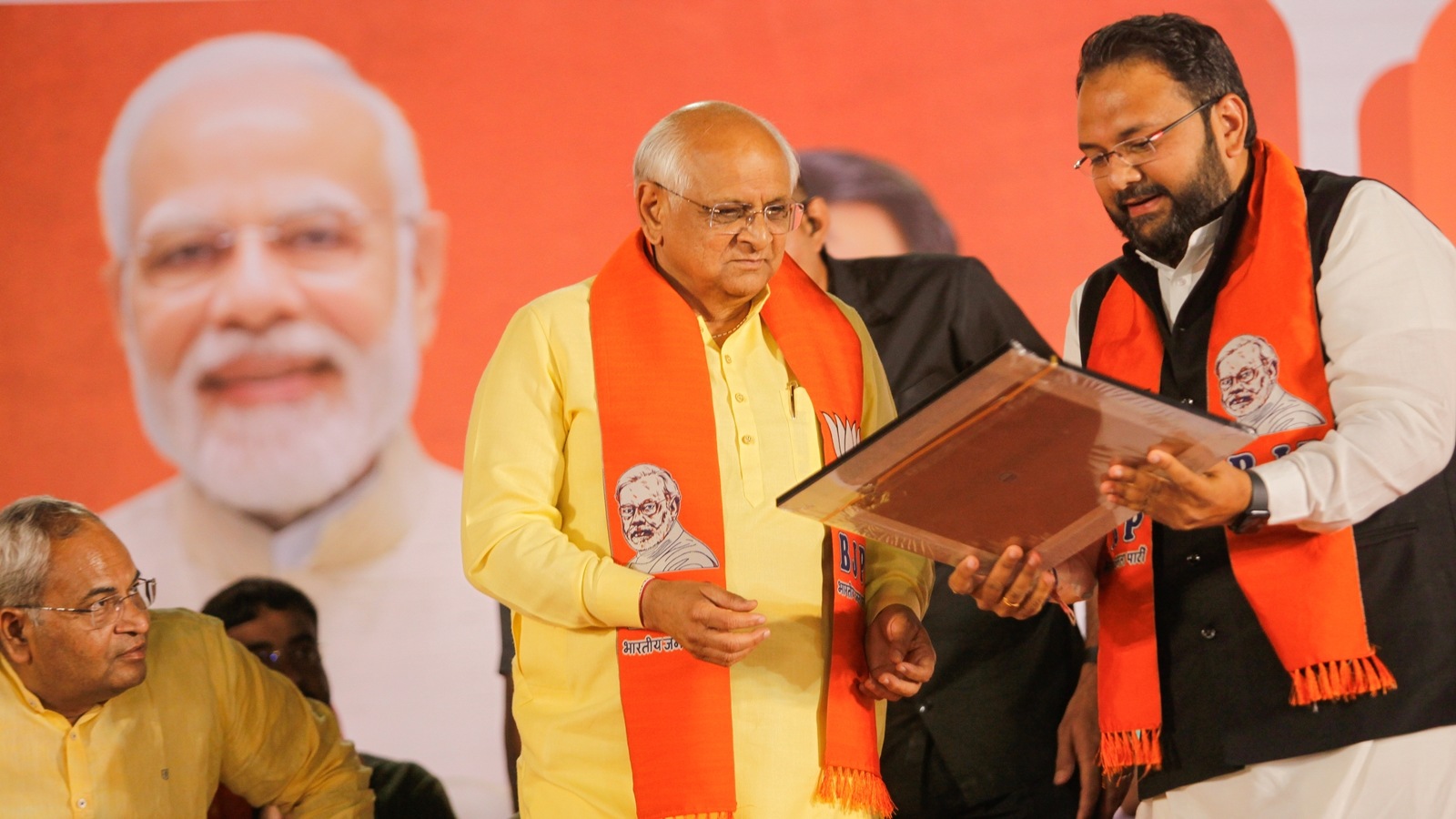 7 members of Karni Sena detained amid demonstrations as Chief Minister raises poll pitch in Vadodara, praises PM Modi