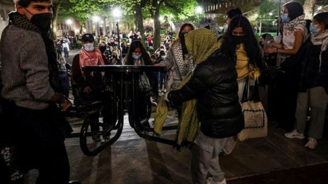 Columbia US colleges protest, US university protest on israel hamas war,