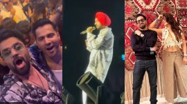 Diljit Dosanjh Mumbai concert was attended by celebs like Varun Dhawan, Maneish Paul, and Ayushmann Khurrana-Tahira Kashyap among others. (Instagram/manieshpaul/tahirakashpyap)