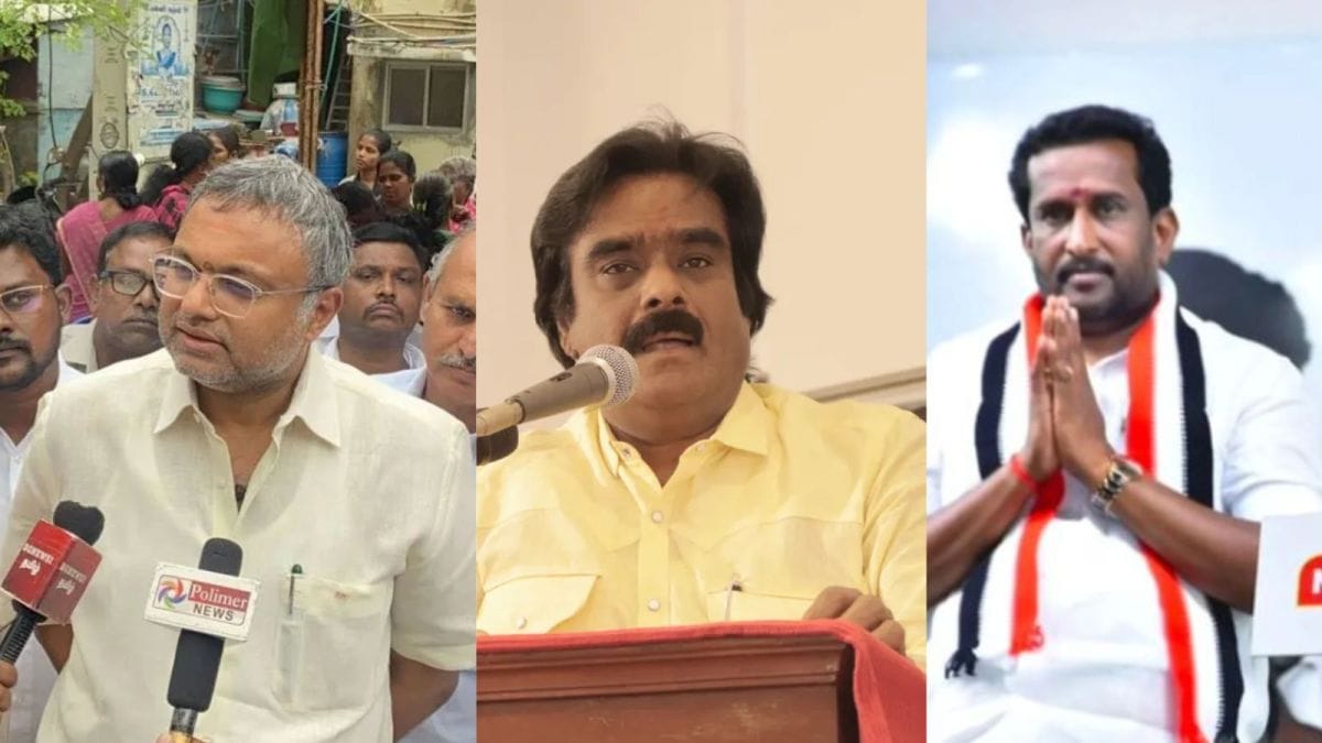 Electoral battle between BJP's Devanathan Yadav, Congress's Karti P. Chidambaram, and AIADMK's A. Xavierdas