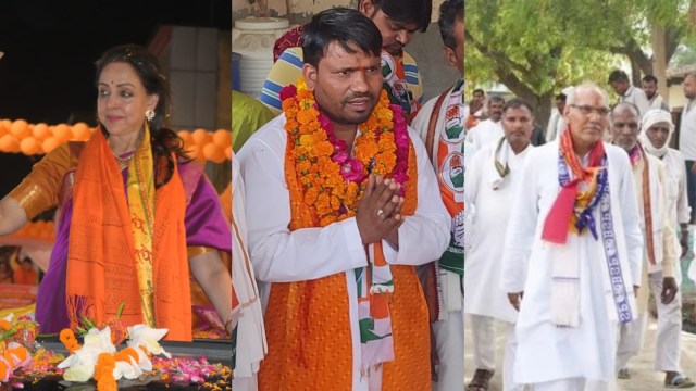 Mathura Lok Sabha constituency: Electoral battle between BJP's Hema Malini, Congress's Mukesh Dhangar and BSP's Suresh Singh