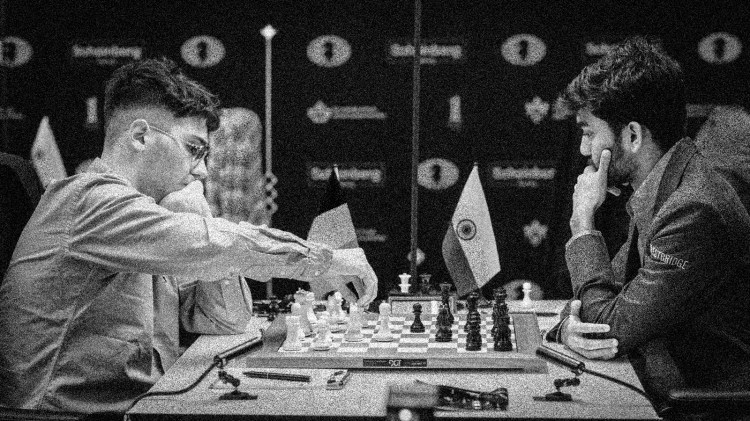 CANDIDATES CHESS LIVE: 17-year-old from India. Gukesh, is taking on Alireza Firouzja at the prestigious chess tournament. (FIDE/Michal Walusza)