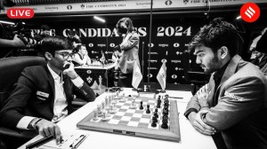 Candidates 2024 Live: Gukesh is on top of the standings while Pragg is half a point behind before their clash in Round 9 of the Candidates chess tournament. (FIDE/Michal Walusza)