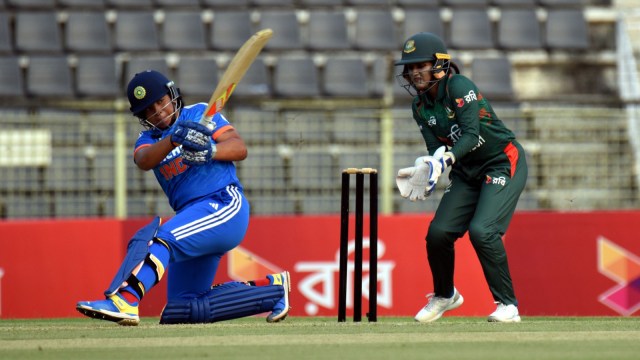 Harmanpreet Kaur-led India defeated Bangladesh by 44 runs in the first of the five matches. (X/BCCI Women)