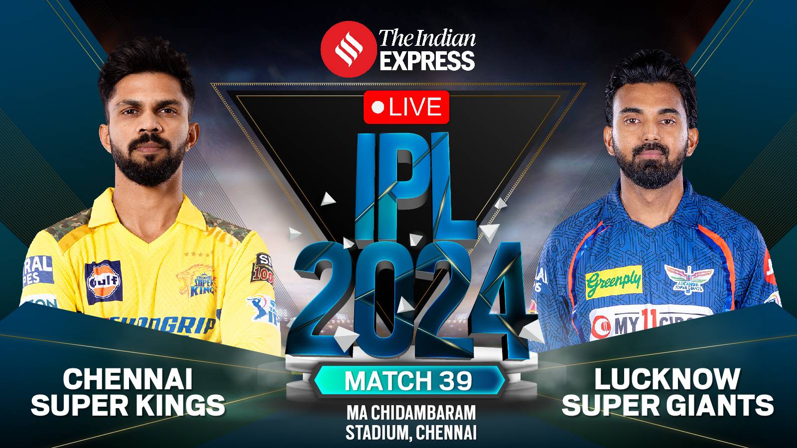 CSK vs LSG LIVE Score IPL 2024 : Lucknow 194/4 (11 overs) ;  Stoinis cent, Hooda maintient la poursuite en vie, Lucknow a besoin de 17 points pour gagner en 6 balles |  Actualités sur le cricket