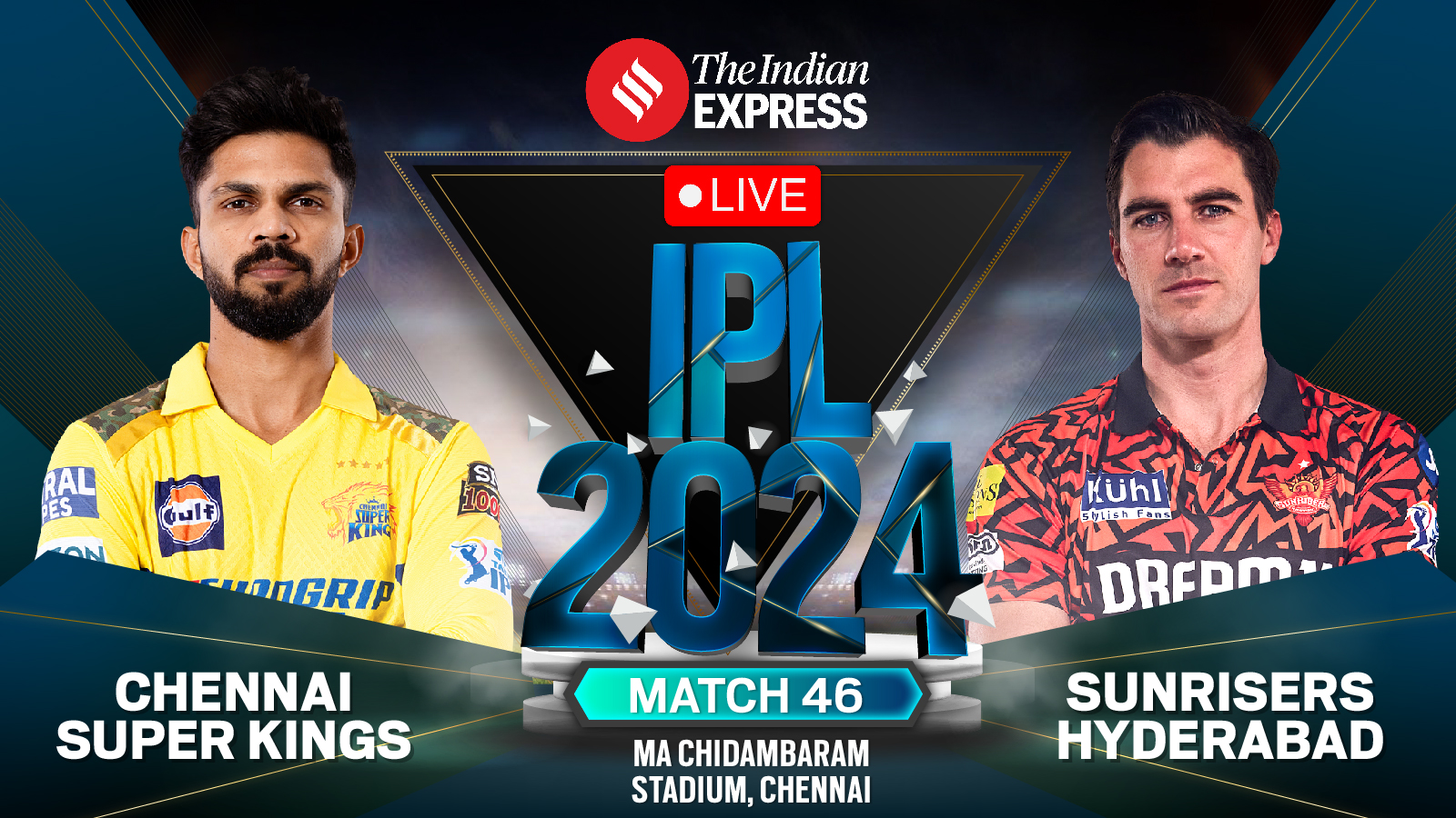 CSK vs SRH Live Score, IPL 2024: Will Hyderabad cross 300 against Chennai at Chepauk?