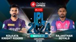 IPL 2024 Live Score: Get Kolkata Knight Riders (KKR) vs Rajasthan Royals (RR) Live Score Updates from Eden Gardens
