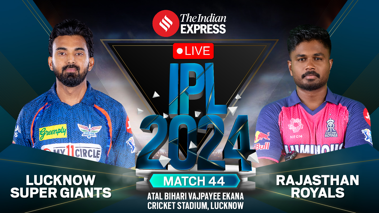 LSG vs RR Live Score, IPL 2024: Battle between KL Rahul and Sanju Samson in focus as Super Giants take on Royals in Lucknow thumbnail