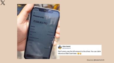 Noida man receives a heft auto bill from Uber