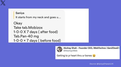 Ortho doctor writes prescription for his Bumble match