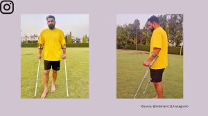 Mohammed Shami shares his recovery video