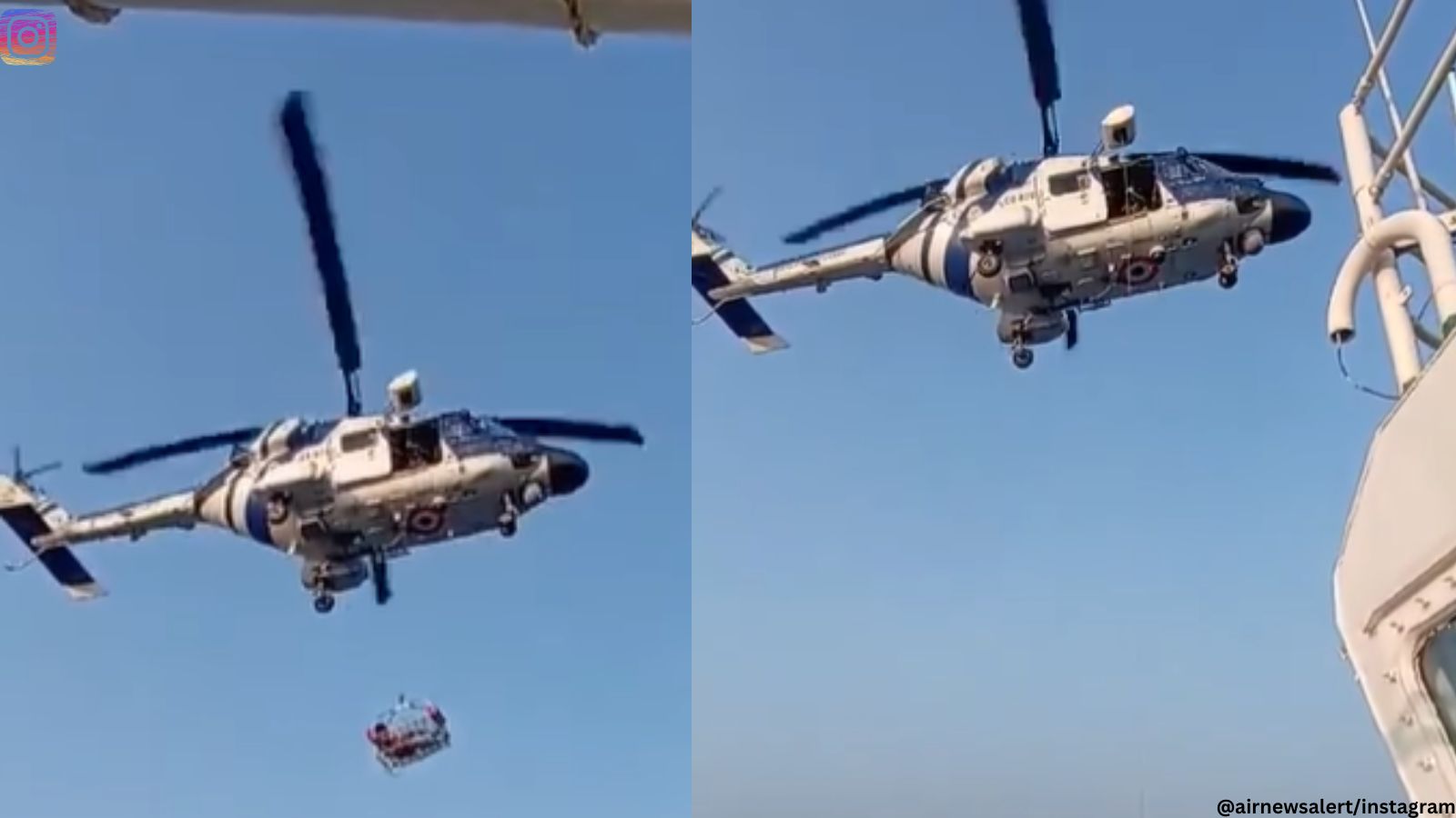 Watch: Video shows Indian Coast Guard chopper evacuating ill Lankan ...