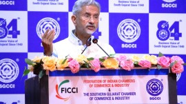 S Jaishankar, Dubai diamond market, free trade agreements, Bharat Economic Rising, SGCCI, diamond traders, European Union, indian express news