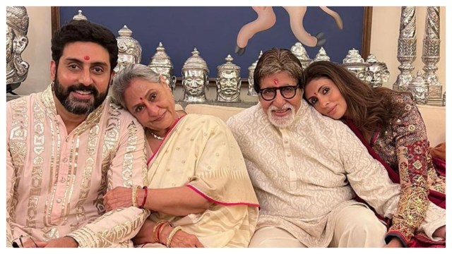 Jaya Bachchan, Amitabh Bachchan, Shweta Bachchan Nanda, Abhishek Bachchan