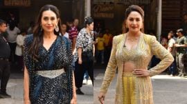 Karisma Kapoor Madhuri Dixit recreate Dil Toh Pagal Hai moment on Dance Deewane