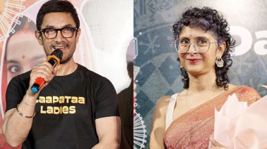 Aamir Khan and Kiran Rao during the promotion of their film, Laaptaa Ladies. (Photo: Instagram/raodyness)
